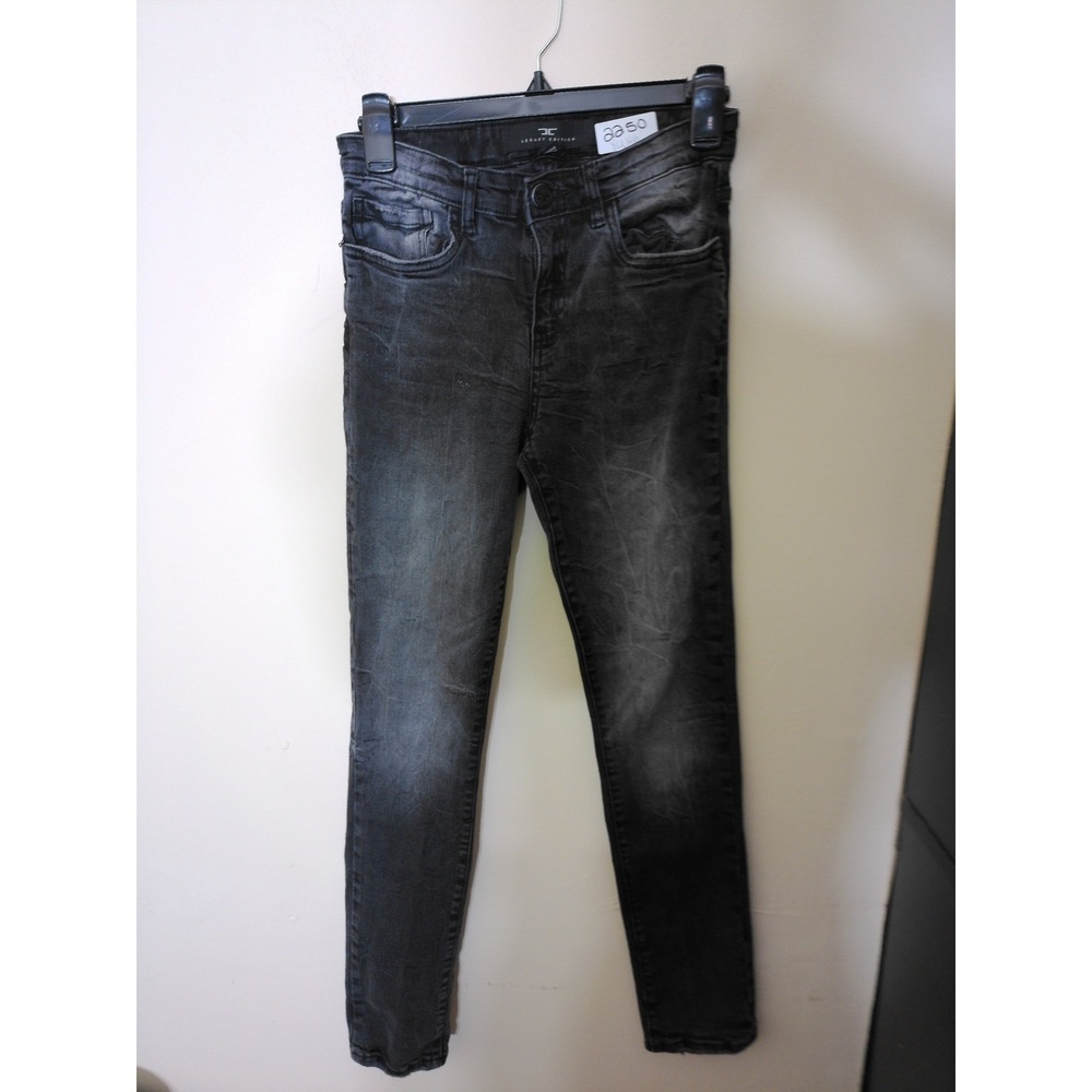 Jordan Craig Legacy Edition Jeans Youth 16 Black Faded Skinny Streetwear aa50